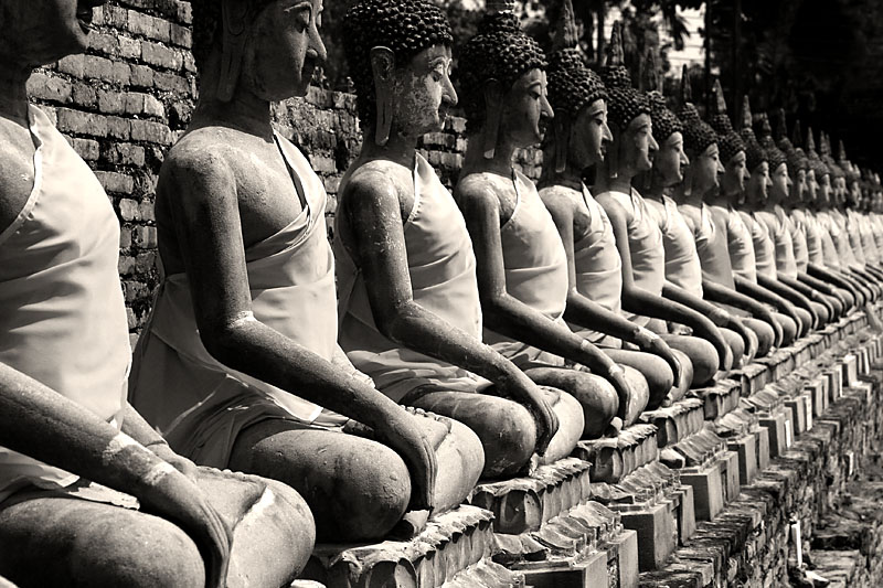 stone buddhas