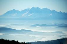 Tatry widziane z Jaworzyny Krynickiej