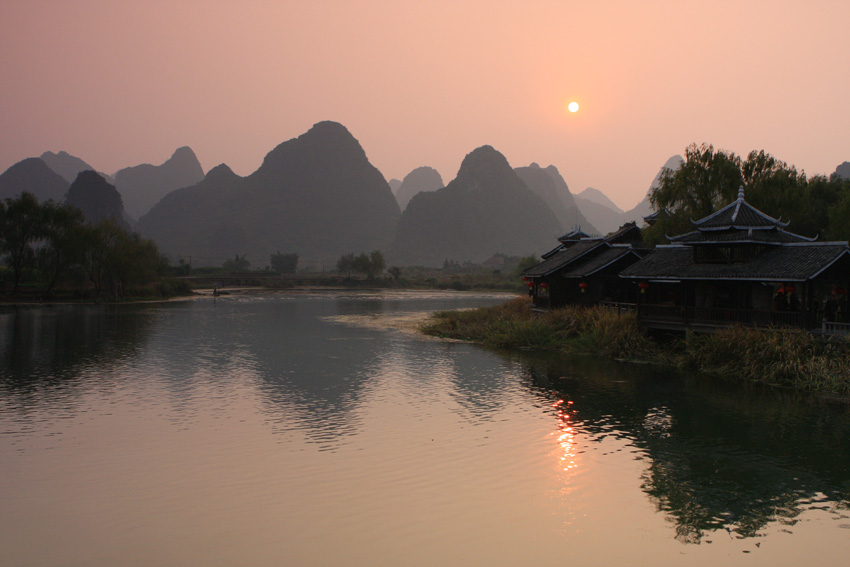 Zachody w Yangshuo