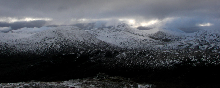 Widok z Beinn Dearg na Sgurr Mor