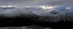 Widok z Beinn Dearg na Sgurr Mor