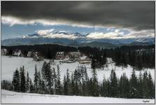 Tatry - widok z Bukowiny Tatrzańskiej