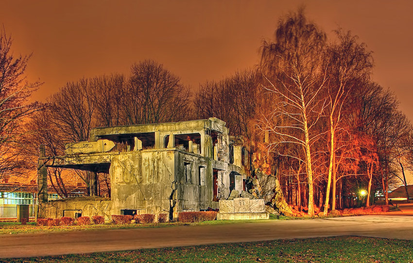 Ruiny koszar na Westerplatte