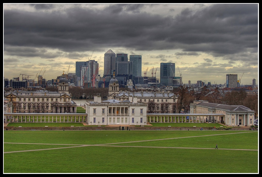 Widok na Londyn z Greenwich Park