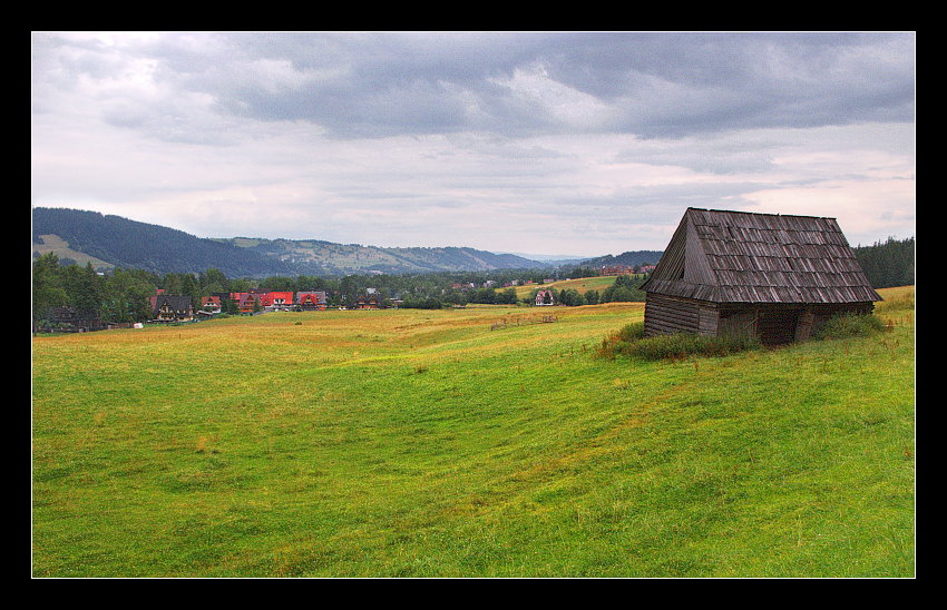 Widok na Zakopane z drogi Regle