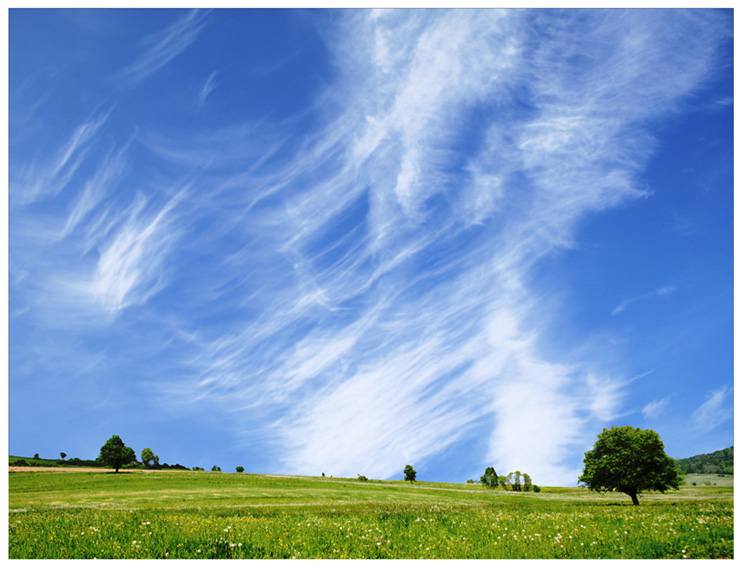 sky behind hills