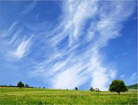 sky behind hills