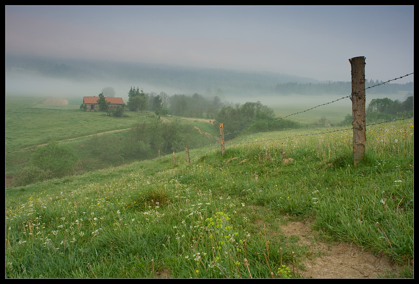 Beskid Niski. Poranek.