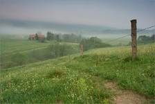 Beskid Niski. Poranek.