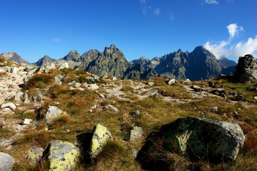 Widok ze szlaku na Sławkowski