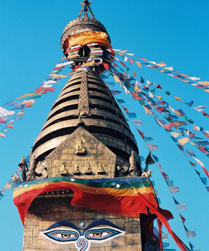 łopot na wietrze... Nepal