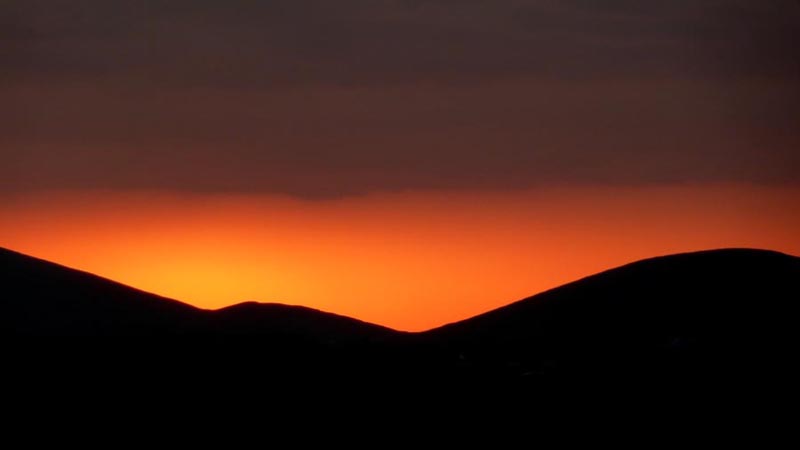 zachod slonca, Waterville, Irlandia