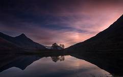 Glen Coe bardzo przedwieczorną porą