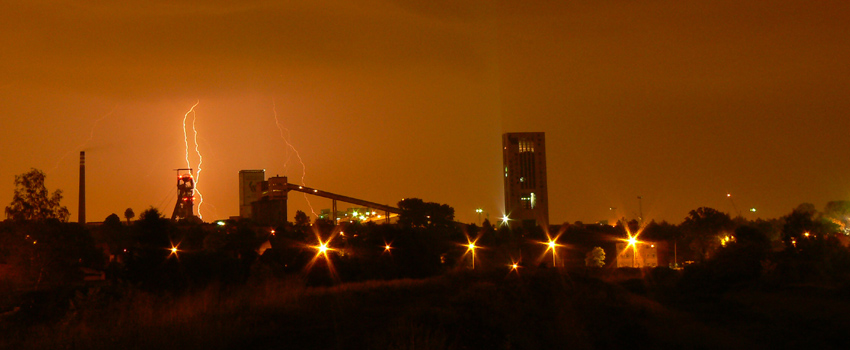 Burza nad kopalnią