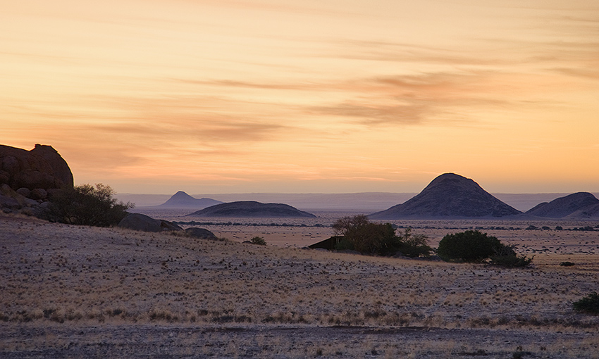 wschód na pustni Namib