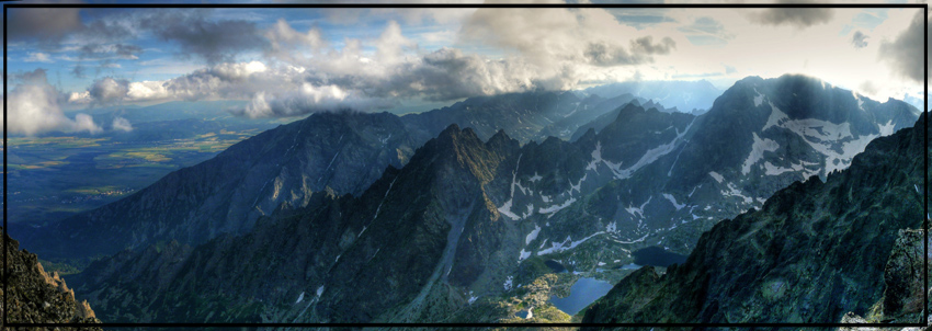 Panorama z Łomnickiego Szczytu (2634m)