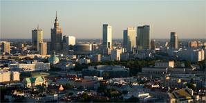 Warszawa from the sky.