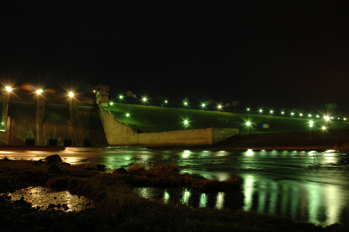 Dobczyce nocą