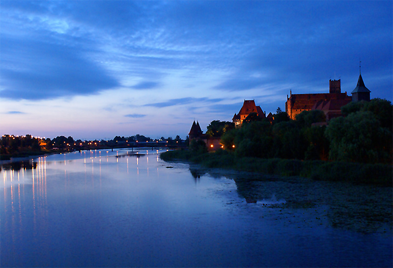 widok z mostu - Malbork