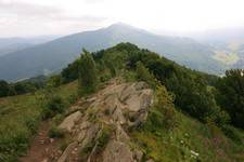 Widok z Połoniny Wetlińskiej na Połoninę Caryńską   -  20.07.2008