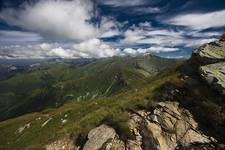 Tatry Słowackie-widok na poskie szczyty