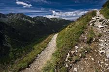 Słowackie Tatry-zbocze góry