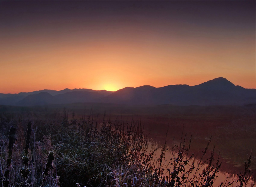 Tatry o zachodzie