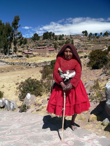 Taquille Island na jeziorze Titicaca