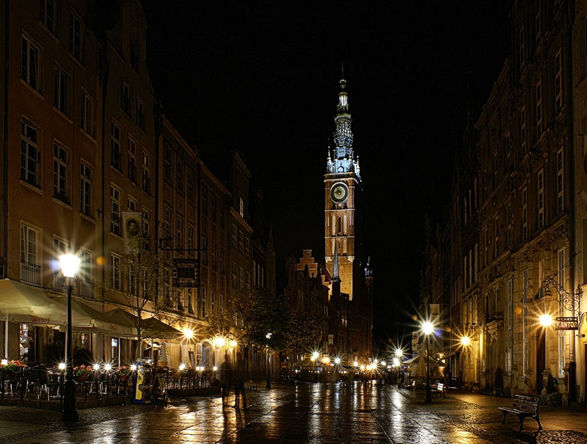 Gdańsk nocą