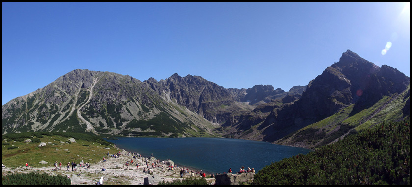 Panorama spod Czarnego Stawu Gąsienicowego