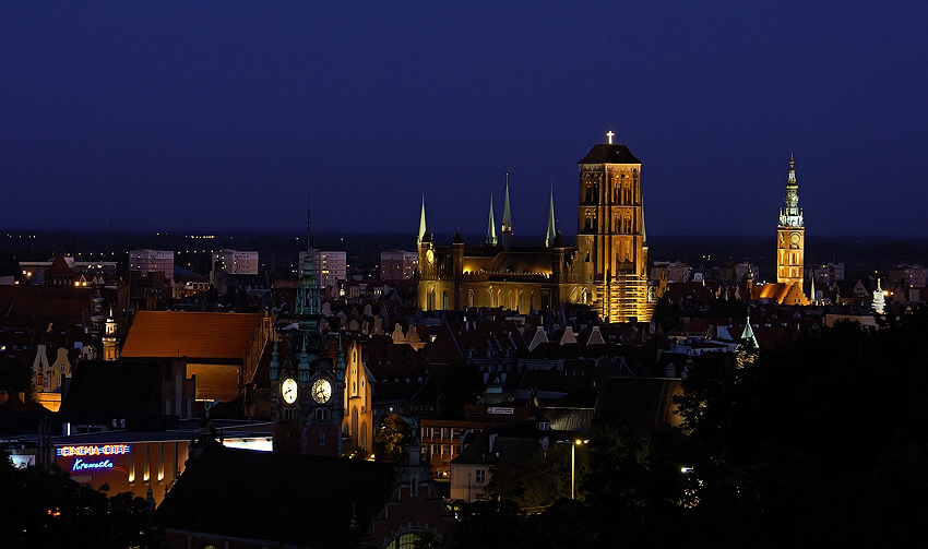 Moje miasto Gdańsk wieczorem