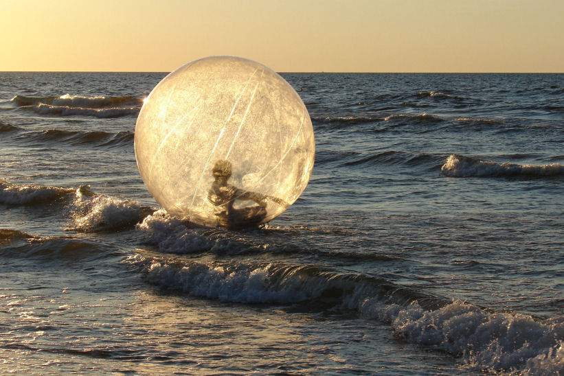 na plaży