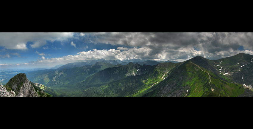 Tatry, widik z Giewontu