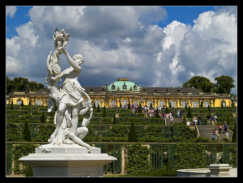 W parku Sanssouci w Poczdamie.