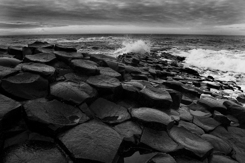 Giants Causeway w B&W