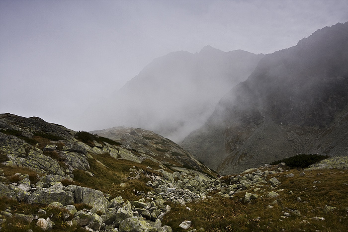 Słowackie tatry- w obłokach