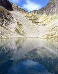 Tatry Słowackie - widok z Siwego Stawu na Jaworowe Sedlo