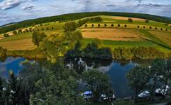 Okolica Limburga i rzeka Lahn