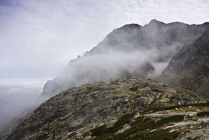 Słowackie Tatry-kąpiel w mgle