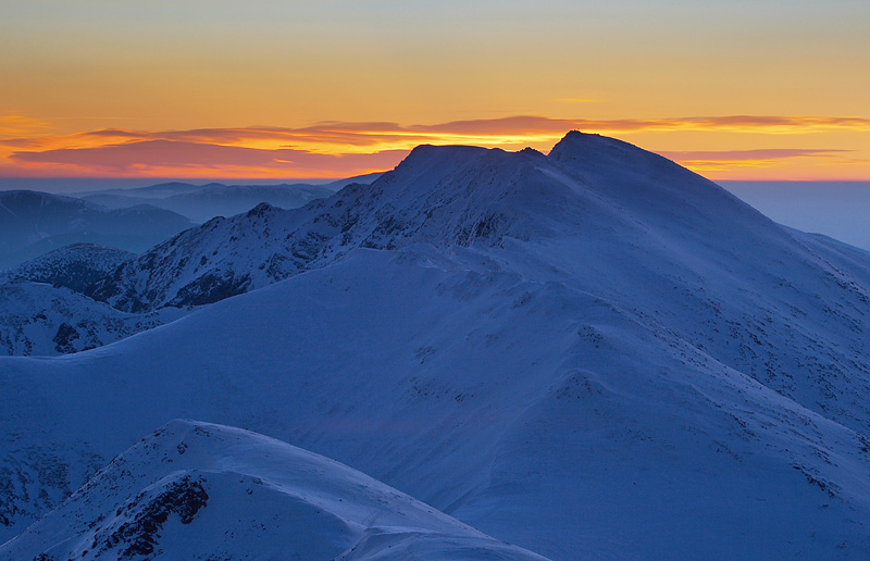 Niżne Tatry przed świtem