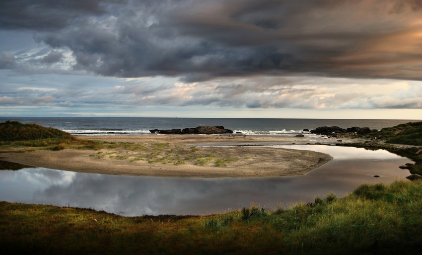 plaża w Brusand