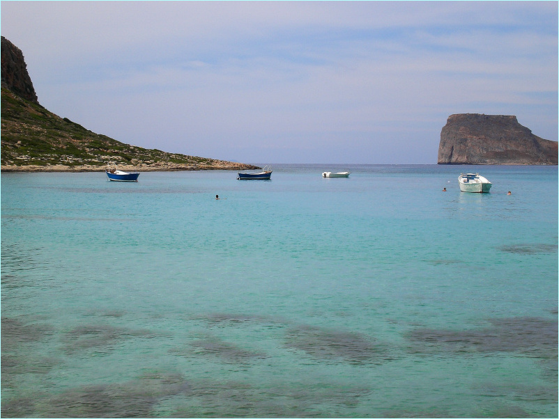 spokojna plaża Balos