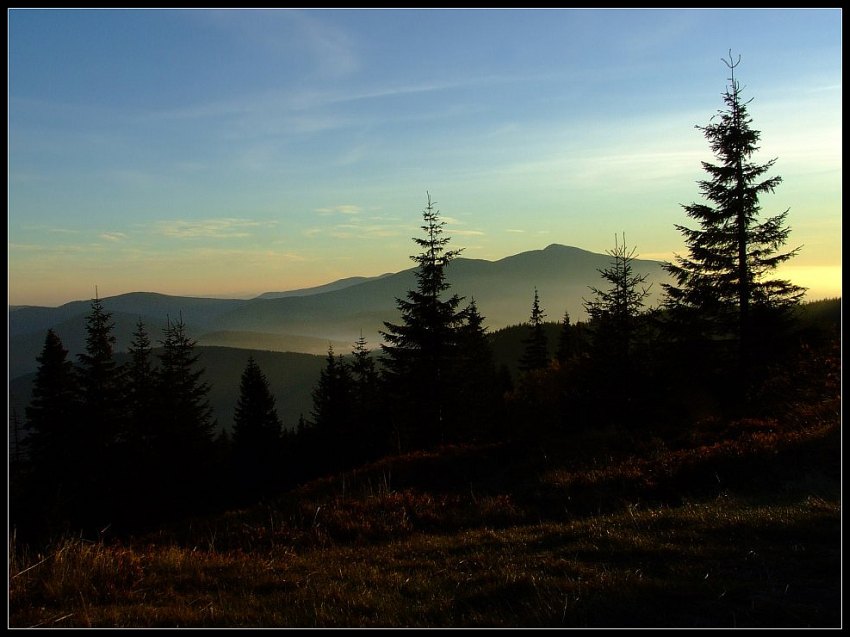 Wschód nad Babią Górą