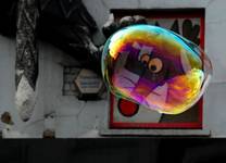 Mouse trapped in a bubble