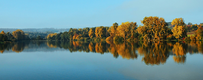 jesienne Seeweiher o poranku..