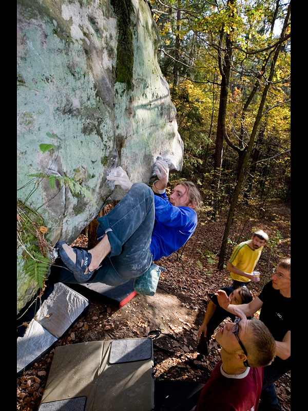 bouldering..