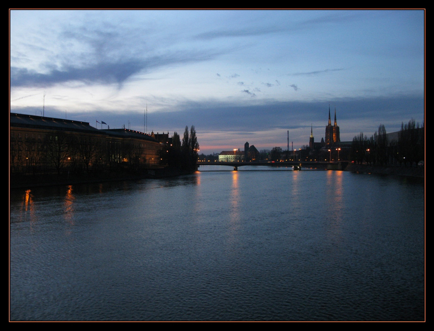 Wrocław o słońca zachodzie...