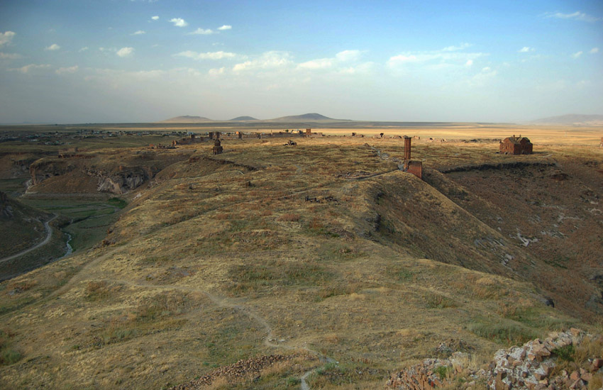 Panorama ruin miasta Ani