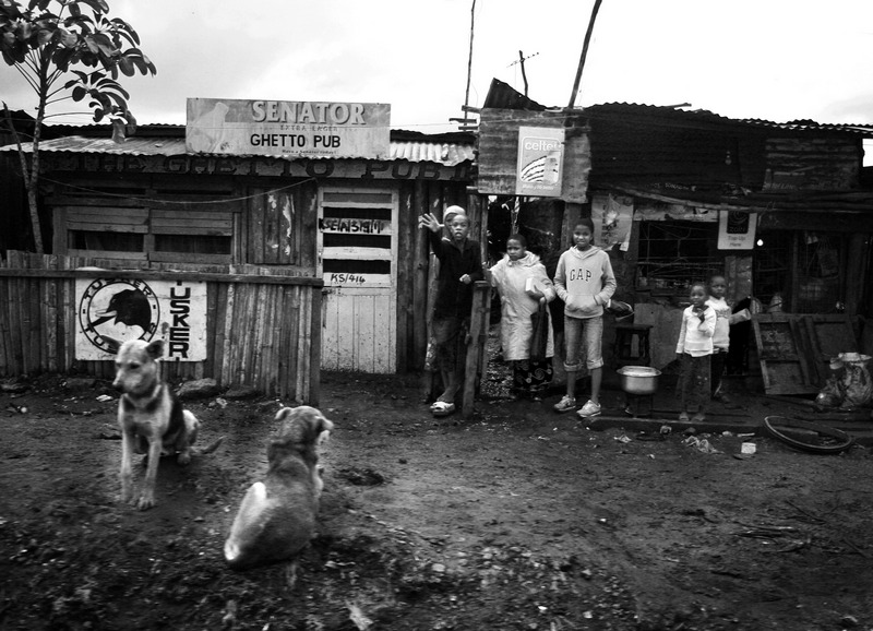 Kibera slums pod Nairobi