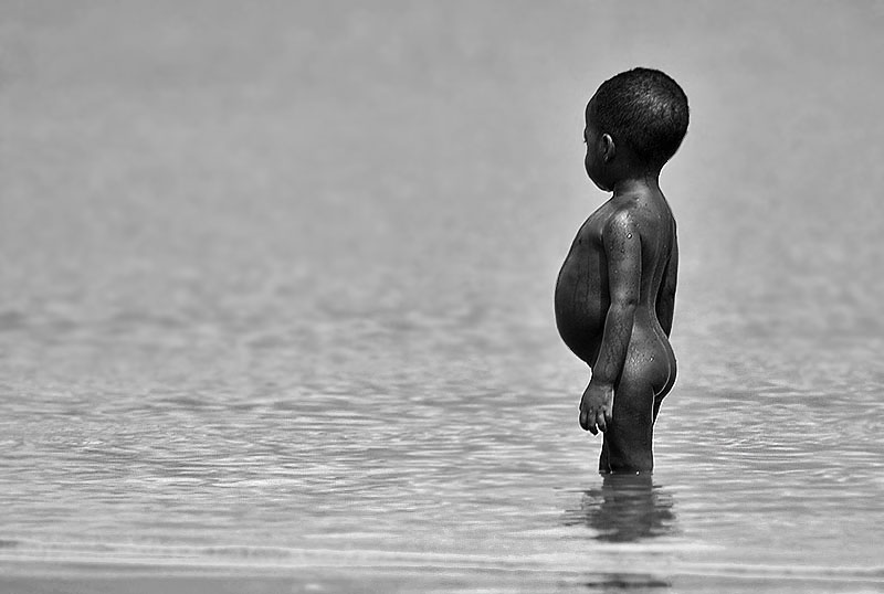 Baby and water